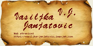 Vasiljka Janjatović vizit kartica